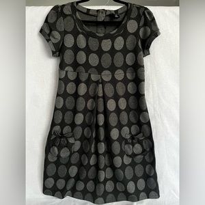 EN FOCUS Studio gray polka dot dress Sz 10